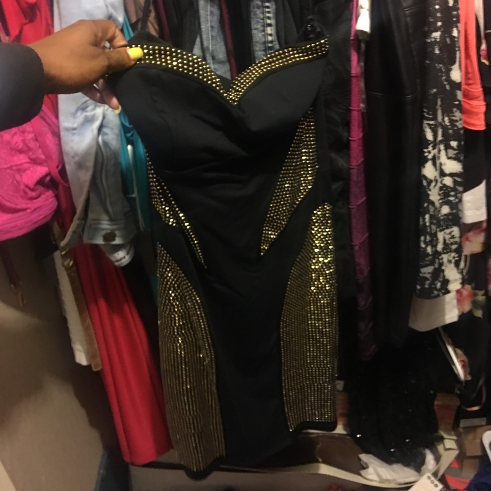 Stunning BEBE studded Dress.